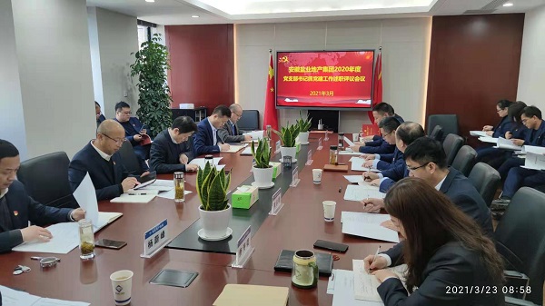 安徽非凡国际地产集团公司党委召开2020年度基层党支部书记抓党建工作述职评议会