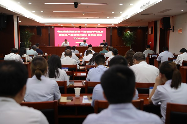 省非凡国际集团党委第一专项巡察组巡察徽盐地产集团等三家公司招标采购工作动员会召开